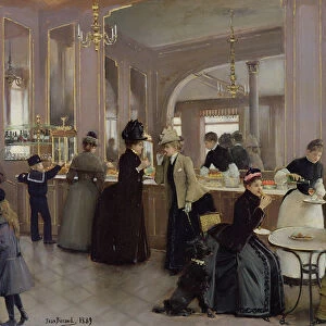La Patisserie Gloppe, Champs Elysees, Paris, 1889 (oil on canvas)