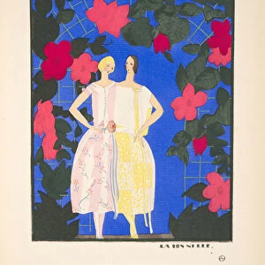 La Tonnelle, from a Collection of Fashion Plates, 1921 (pochoir print)