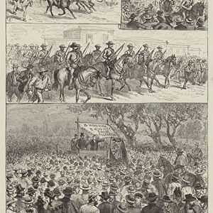The Labour and Shipping Strike at Melbourne (engraving)