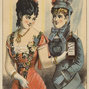 Ladies With Bottle Of Sarsaparilla (chromolitho)