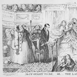 Ladies trying a contemptible scoundrel for a "Breach of Promise. "(engraving)