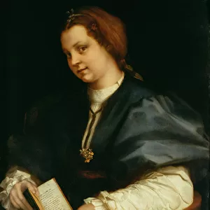 Lady with Book of Verse by Petrarch, c. 1514 (oil on panel)