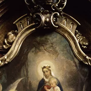 Our Lady of the Rosary (oil on canvas)
