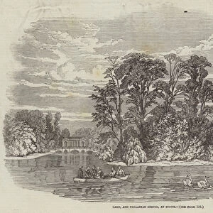 Lake, and Palladian Bridge, at Stowe (engraving)