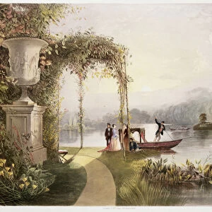 The Lake, Trentham Hall Gardens, from The Gardens of England