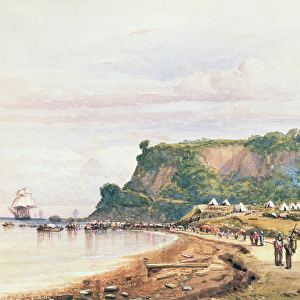 Landing of the British and French Troops at Varua on the Black Sea from H. M. S