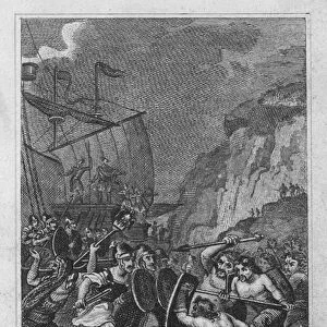 Landing of Julius Caesar (engraving)