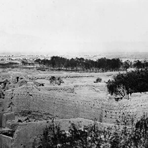 Landscape taken during the Second Anglo-Afghan War, 1878-80 (b / w photo)