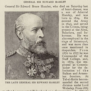 The Late General Sir Edward Hamley (engraving)