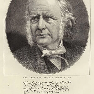 The Late Rev Thomas Guthrie (engraving)