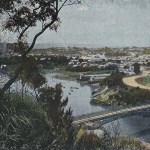Launceston, the "Northern Capital"of Tasmania (coloured photo)