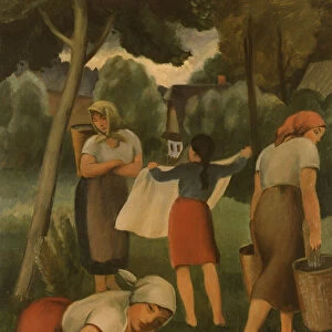 Laundry Maids, 1926 (oil on canvas)