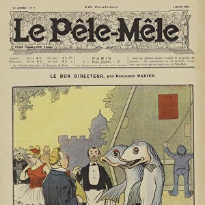 Le bon directeur. Illustration for Le Pele-Mele, 1906 (colour litho)