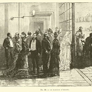 Le Mariage D Edison (engraving)