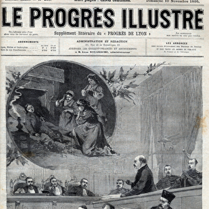 Le proces du marquis de Nayve aux assizes de Bourges in 1895 - Engraving in "