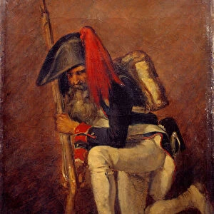Le soldat de la Premiere Republique Painting by Denis Auguste Raffet (1804-1860