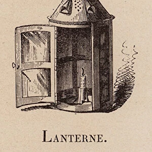 Le Vocabulaire Illustre: Lanterne; Lantern; Laterne (engraving)