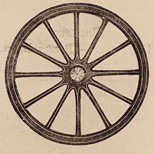 Le Vocabulaire Illustre: Roue; Wheel; Rad (engraving)