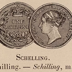 Le Vocabulaire Illustre: Schelling; Shilling; Schilling (engraving)