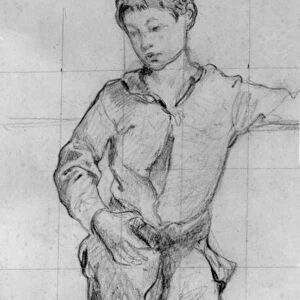 Leon Koelin Leenhof (1852-1927) son of Edouard Manet, drawing by Edouard Manet, c. 1865