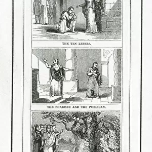The Ten Lepers; The Pharisee And The Publican; Zaccheus In The Sycamore-Tree (engraving)