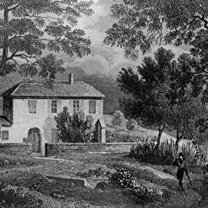 Les Charmettes House of Madame de Warens (1699-1762) near Chambery, where Rousseau