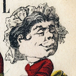 Letter L: Laideron (ugly girl or young woman). Engraving in "