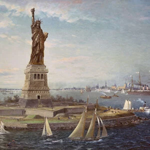 Liberty Island, New York Harbor, 1883 (oil on canvas)