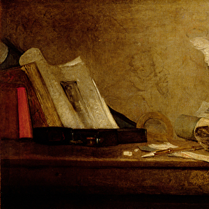 Still Life with Attributes of the Arts, 1765-66 (oil on canvas)