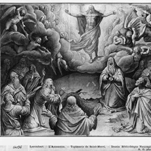 Life of Christ, Ascension, preparatory study of tapestry cartoon for the Church Saint-Merri