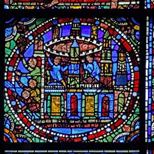 The Life of Christ window: the city of Jerusalem (w50) (stained glass)