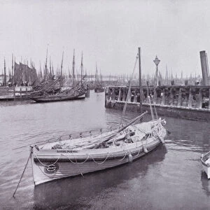 Lifeboat "Samuel Plimsoll, "Lowestoft (b / w photo)
