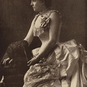 Lillie Langtry, British-American actress and socialite (b / w photo)