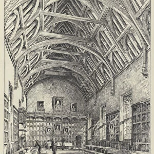 Lincoln College, Oxford, Proposed Restoration of the Hall (engraving)