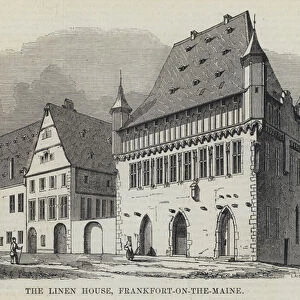The Linen House, Frankfort-on-the-Maine (engraving)