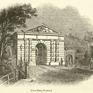 Lion Gate, Portsea (engraving)