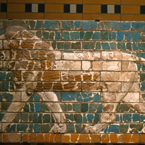 Lion from the Ishtar gate, Babylon (glazed bricks)