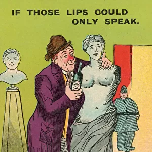 If those lips could only speak (colour litho)