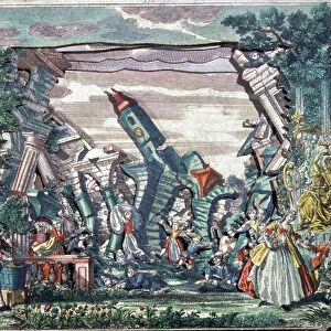 Lisbon Earthquake, 1755 (engraving)