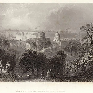 London from Greenwich Park (engraving)