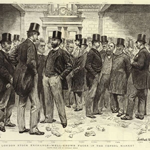 The London Stock Exchange, Well-known Faces in the Consol Market (engraving)