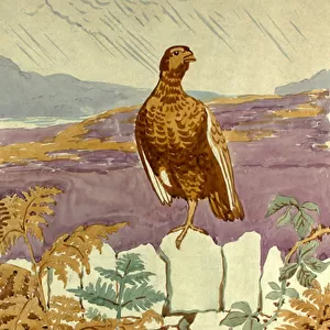 Lookout on the Moor, c. 1930 (gouache on paper)