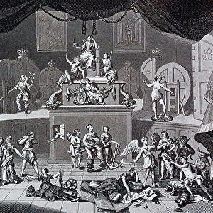 The lottery. by William Hogarth (1697 - 1764). English painter, printmaker, pictorial satirist