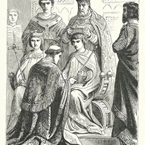 Louis III et Carloman (engraving)
