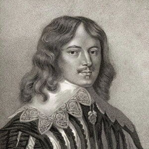 Lucius Cary, engraved by Bocquet, illustration from A catalogue of Royal and Noble Authors