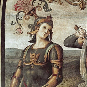 Lucius Quinctius, detail of Strength and Temperance (Fresco, 1498-1500)