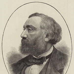 M Leon Gambetta, Prime Minister of the French Republic (engraving)