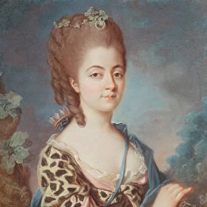 Madame Dupin de Francueil (1748-1821) nee Marie Aurore de Saxe (pastel on paper)
