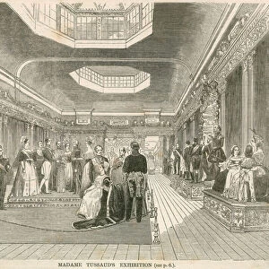 Madame Tussauds exhibition, London (engraving)
