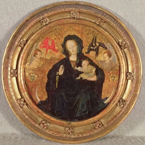 Madonna with the Christ Child Writing, 1410-20 (oil and gold leaf on wood)